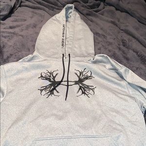 Men’s Under Armour sweatshirt hunting Large gray